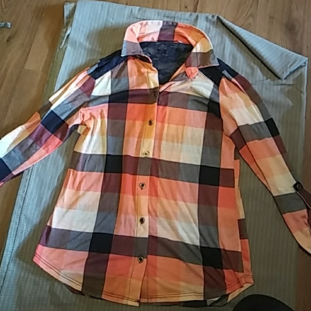 Flannel with upper lace back